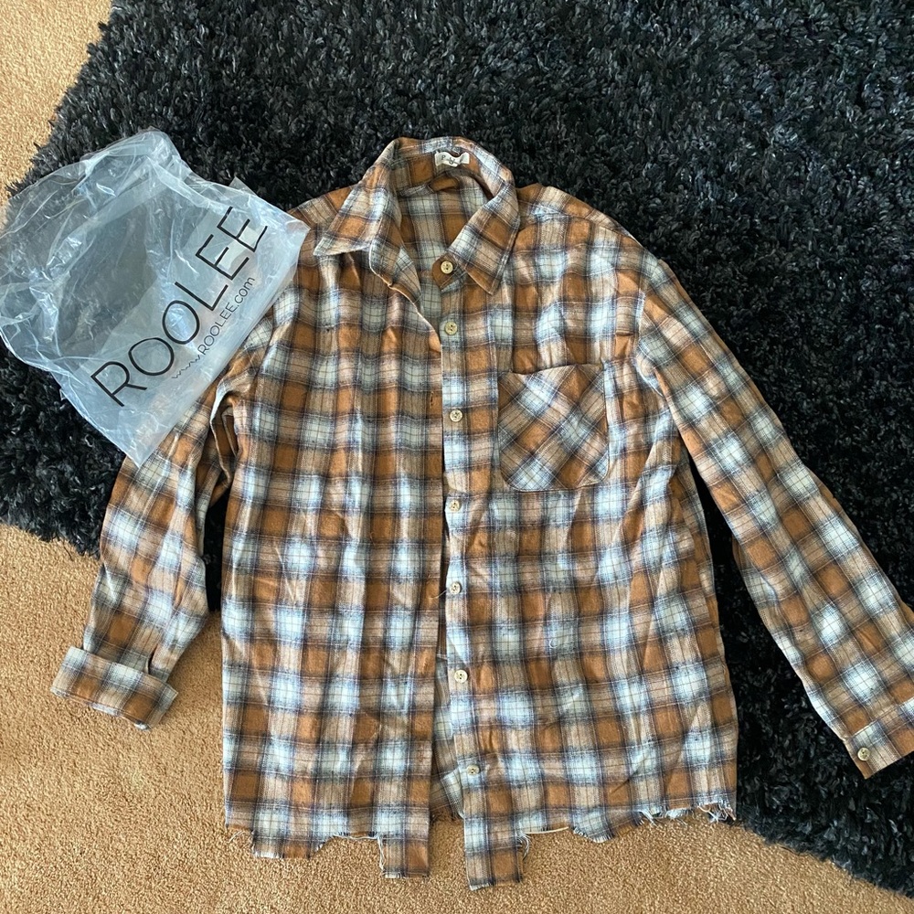 Roolee fall flannel NEW!